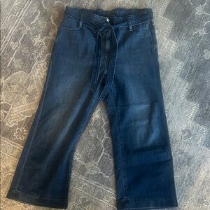 J. Crew Factory Dark Indigo Wide Leg Jeans